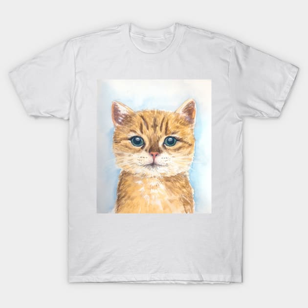 Yellow tabby cat T-Shirt by katerinamk